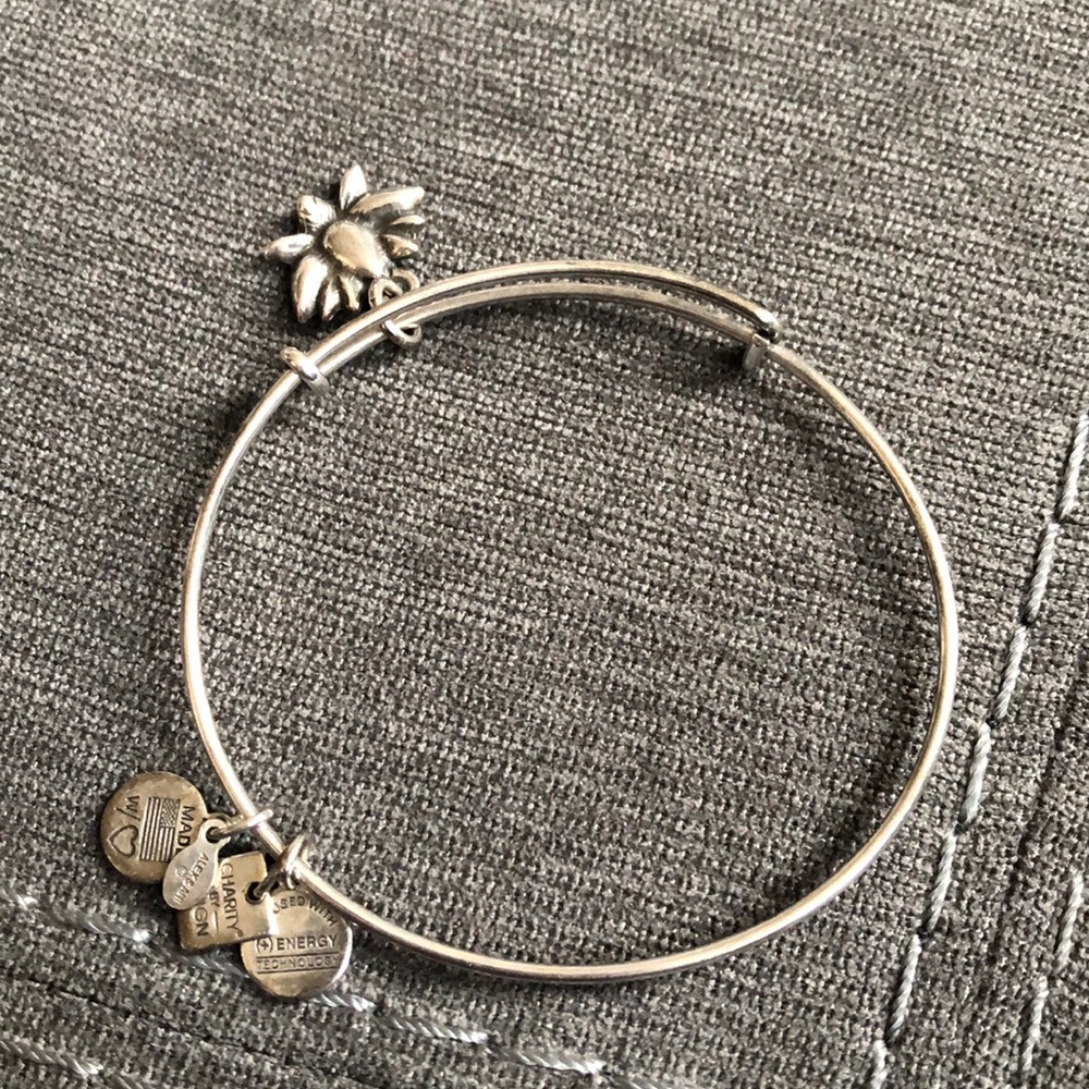 Alex and Ani Bangle with Lotus flower